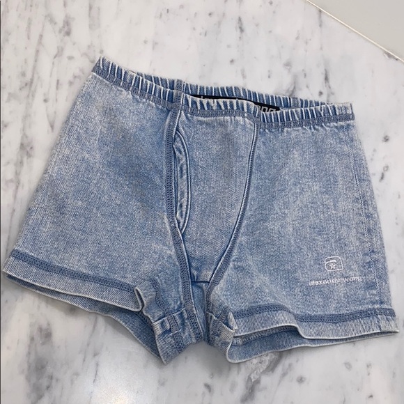 Alexander Wang Pants - Alexander Wang Denim boxer style shorts acid xs